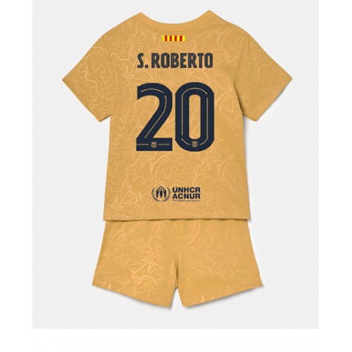 Barcelona Sergi Roberto #20 Bortedraktsett Barn 2022-23 Kortermet (+ Korte bukser) Barcelona Sergi Roberto #20 Bortedraktsett Barn 2022-23 Kortermet (+ Korte bukser)